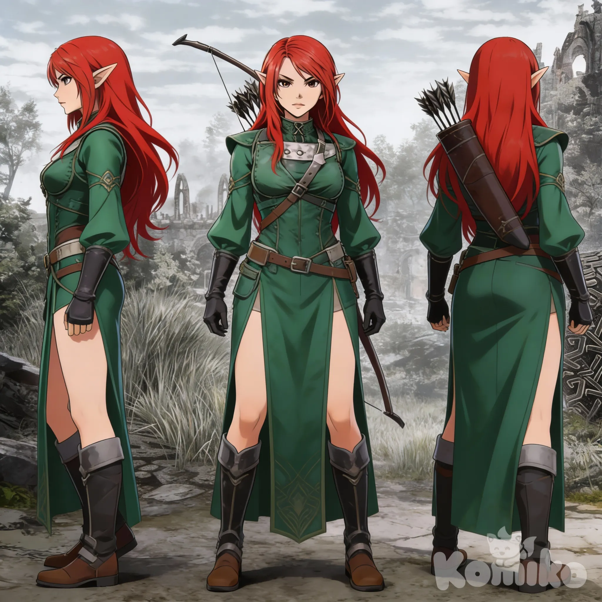 Thiirel Mosswind if she would grow her hair longer and would colour it red