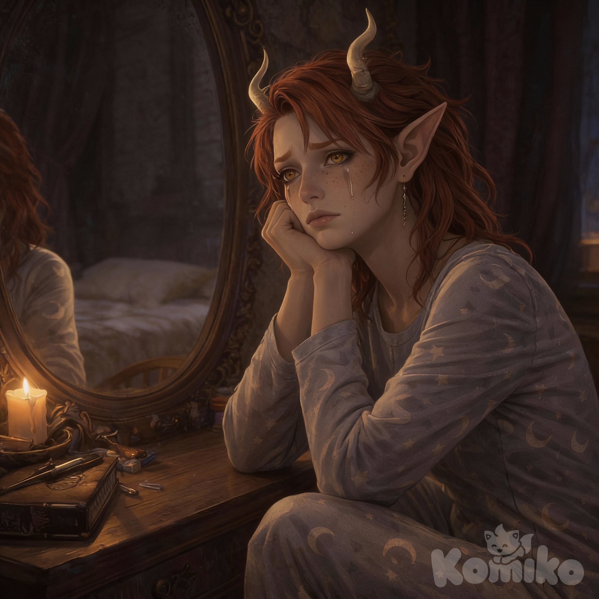 Sylara Thorne feeling sad