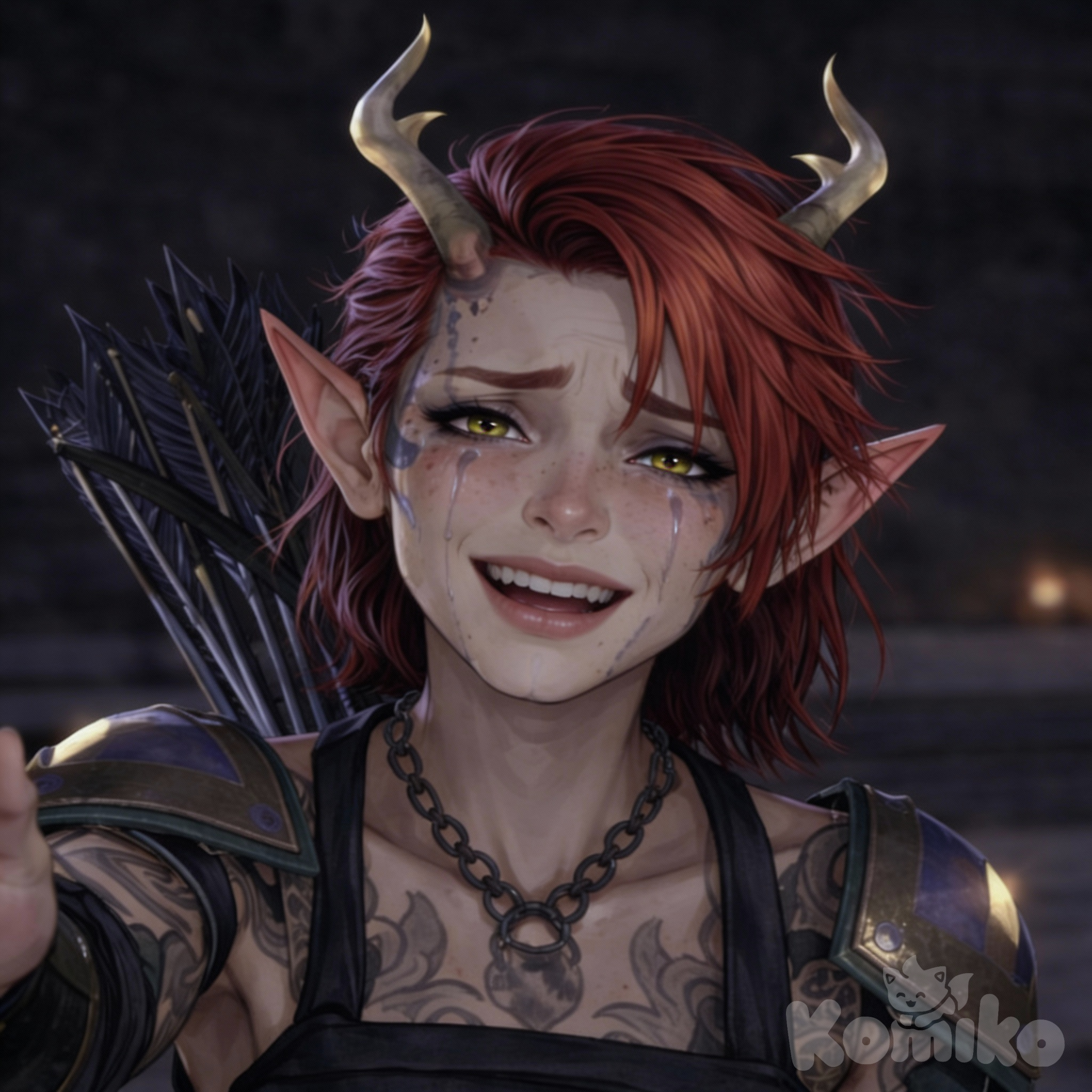 Sylara Thorne crying, but happy tears