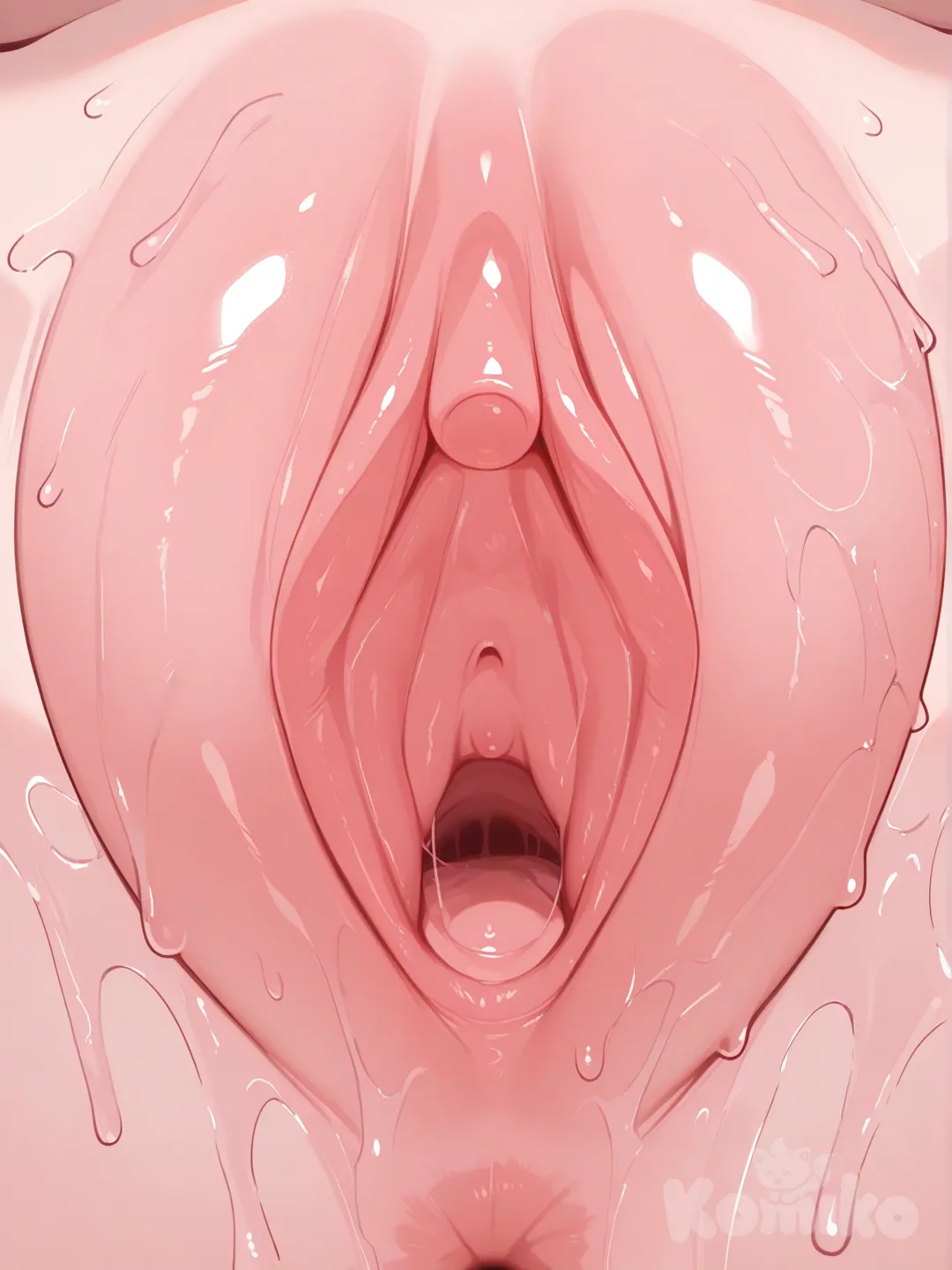 生成一顆超大顆的陰蒂特寫