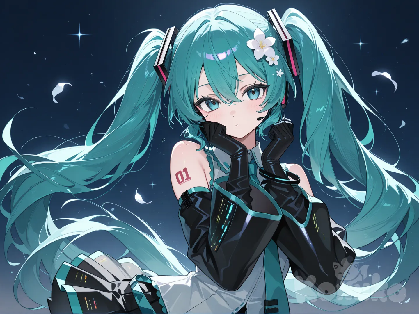 @Flower_(Vocaloid4), dynamic pose, [glossy-anime-style]