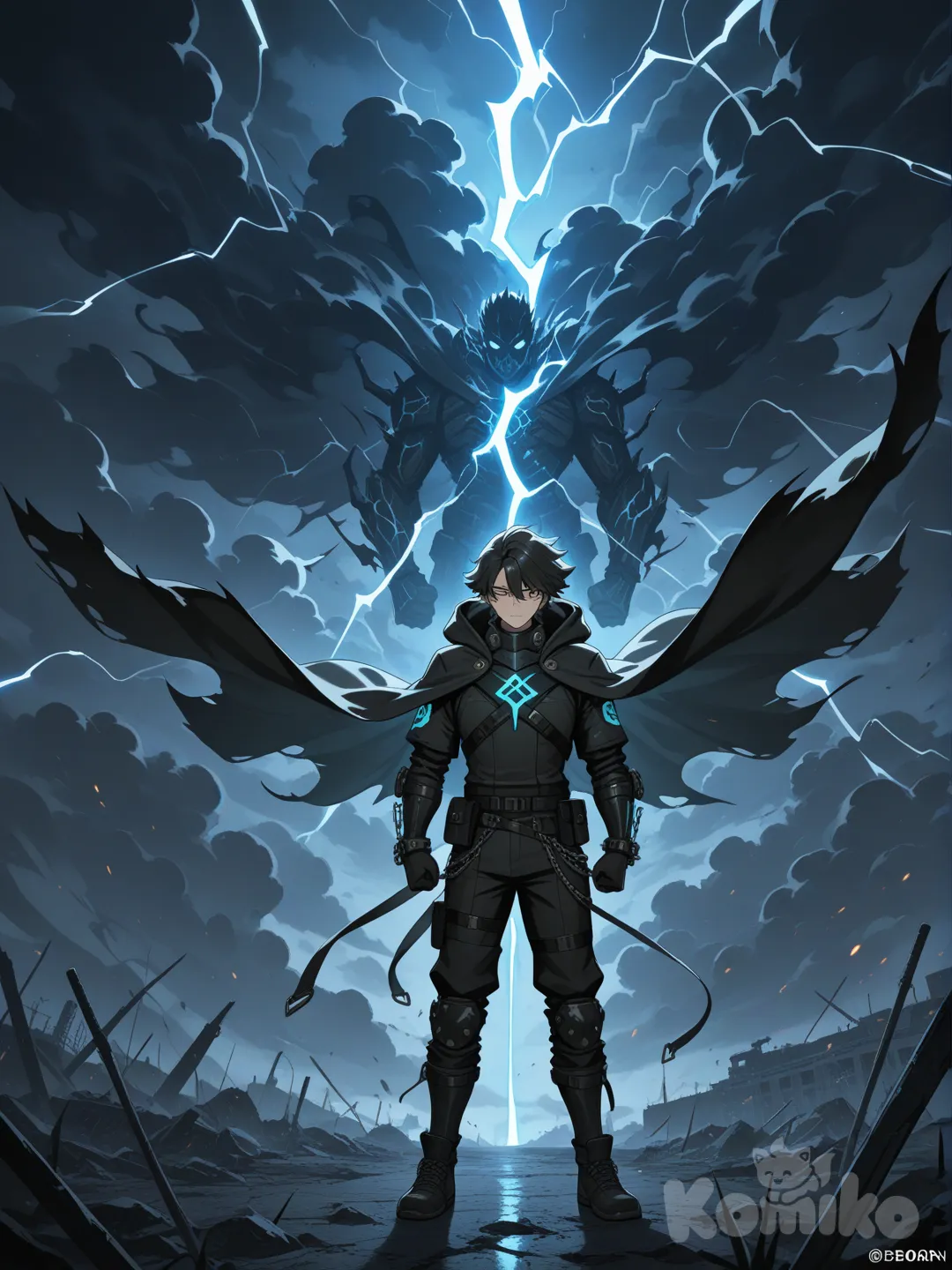 “Un mundo al borde del colapso, un héroe nacido del silencio y un destino que no puede ser cambiado. Este anime creado con IA combina emoción, acción y un arte impresionante que te hará sentir cada momento.”

Opción 2 (épica):
“Cuando la tecnología y la imaginación se unen, nace una historia épica. Este video de anime generado con IA te llevará a batallas intensas, personajes únicos y un universo que desafía la realidad.”

Opción 3 (misteriosa):
“Entre luces de neón y sombras infinitas, una historia cobra vida. Un anime creado con inteligencia artificial donde cada escena es un secreto