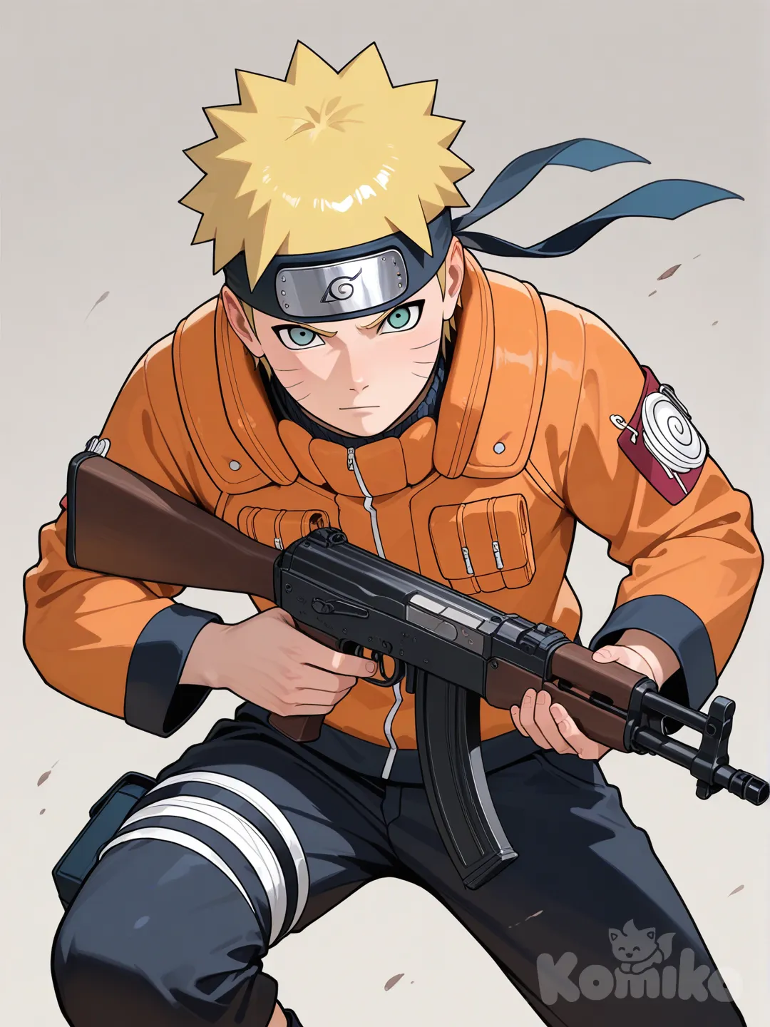 Naruto holding an 47