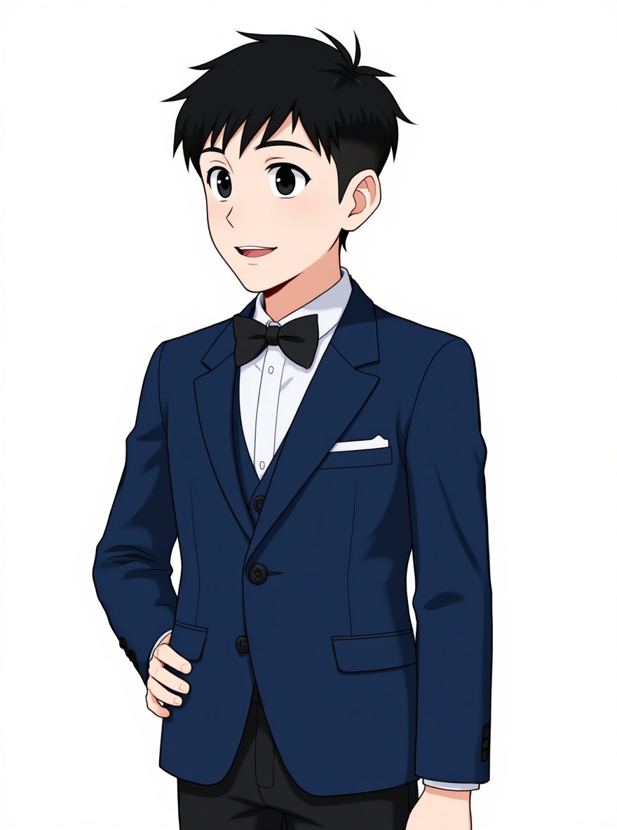 1boy, black_hair, black_eyes, asian, six_pack, slim, pale_skin, shirtless, swimsuit, single character, full body, looking at viewer, anime style, simple background, white background