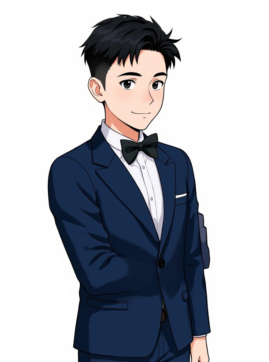 1boy, black_hair, black_eyes, asian, six_pack, slim, pale_skin, shirtless, swimsuit, single character, full body, looking at viewer, anime style, simple background, white background