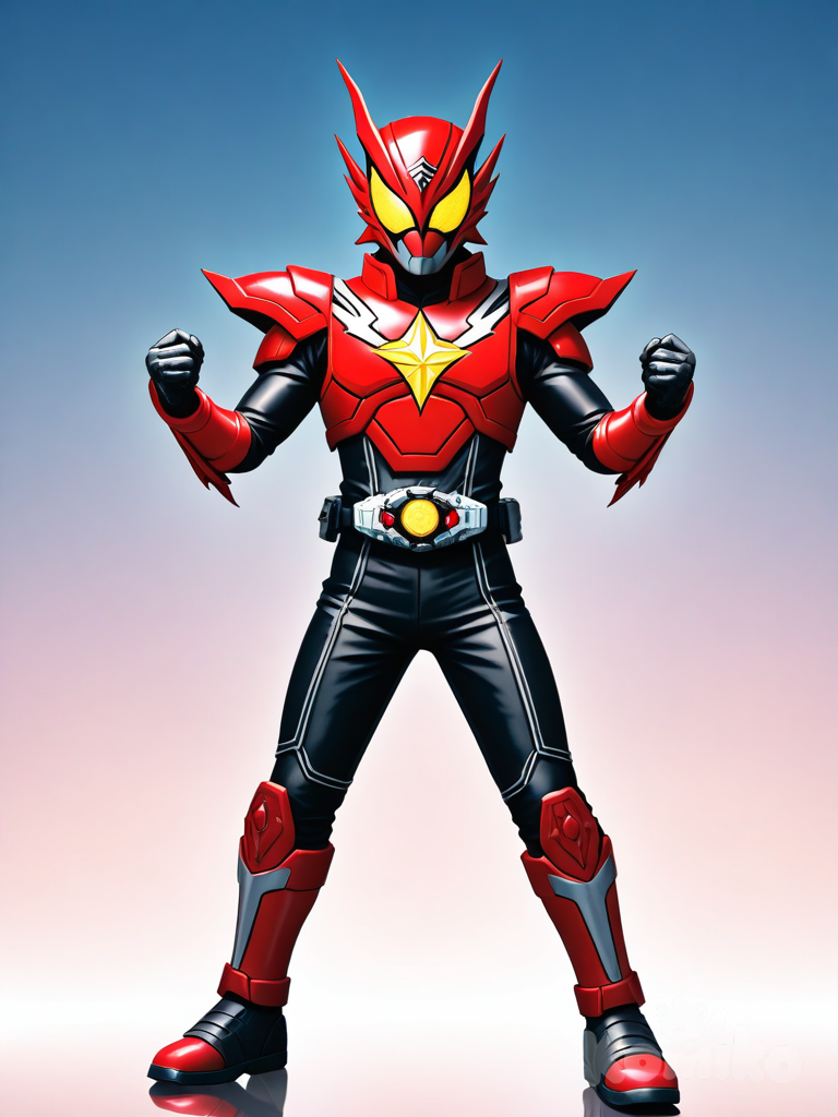 A Futuristic Dragon Armor Kamen Rider