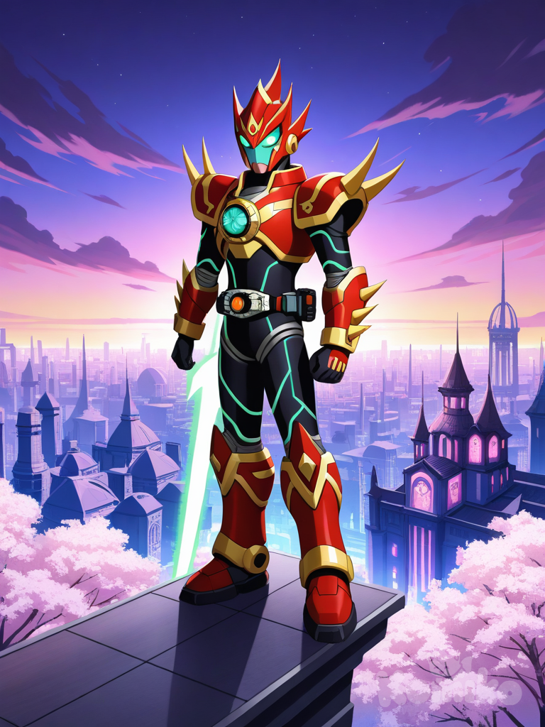 A Futuristic Dragonic Theme Knight