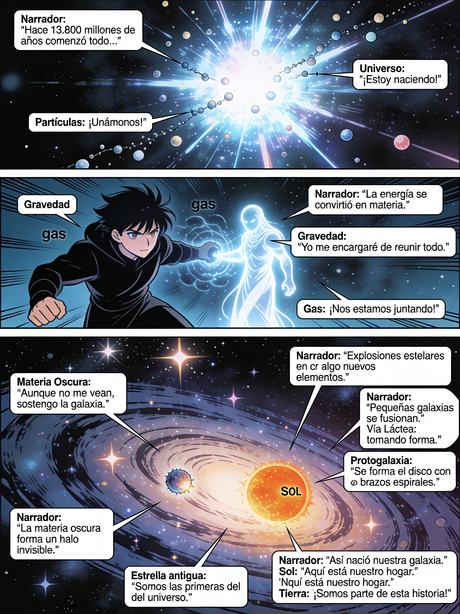 El inicio de la vía láctea 