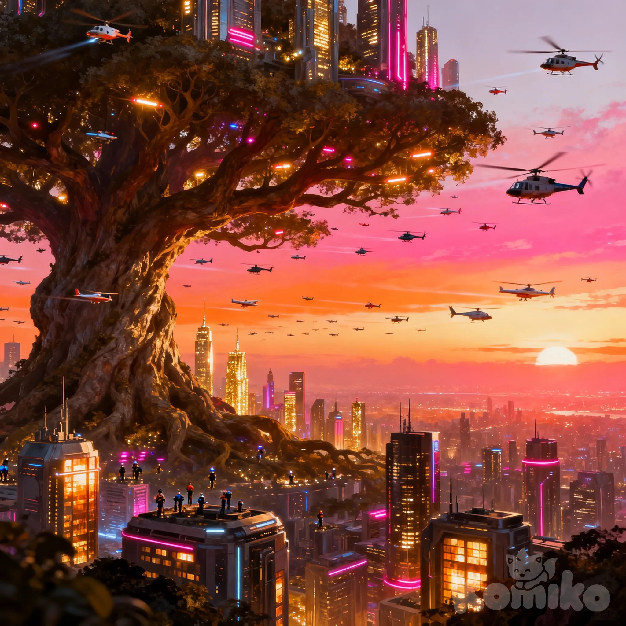 Futuristic Nature City