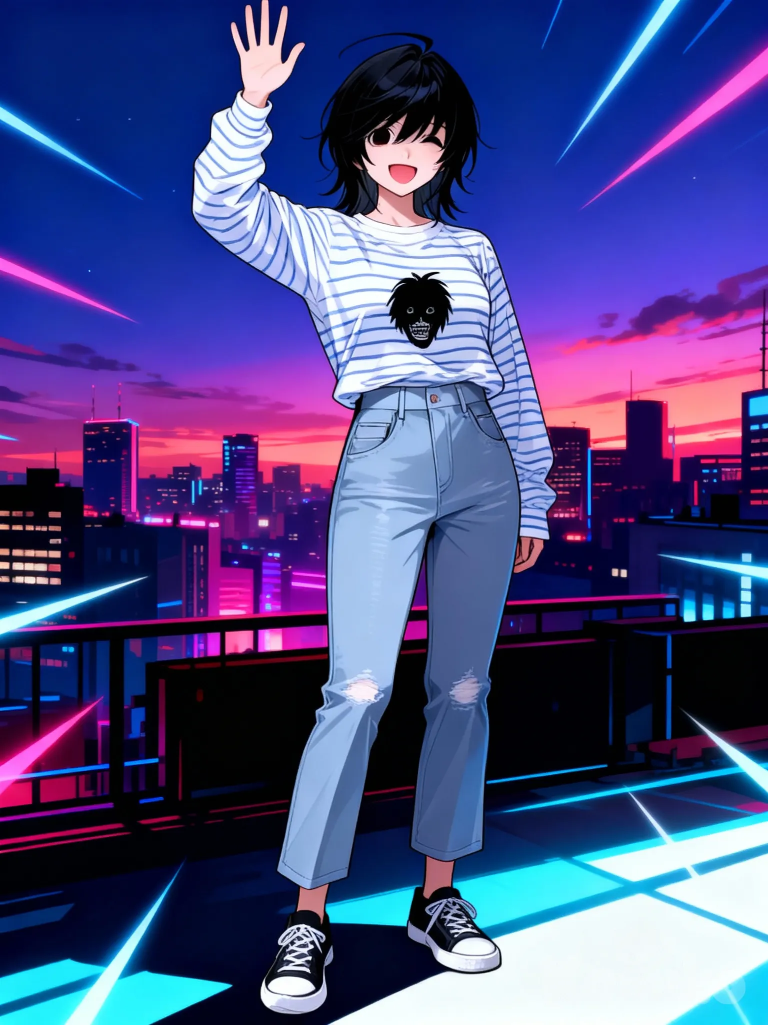 Akari, my death note oc, In the city