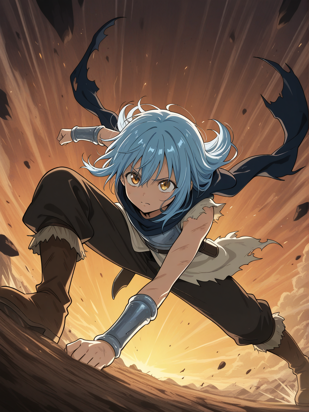 ririmuru, fighting, defeat
