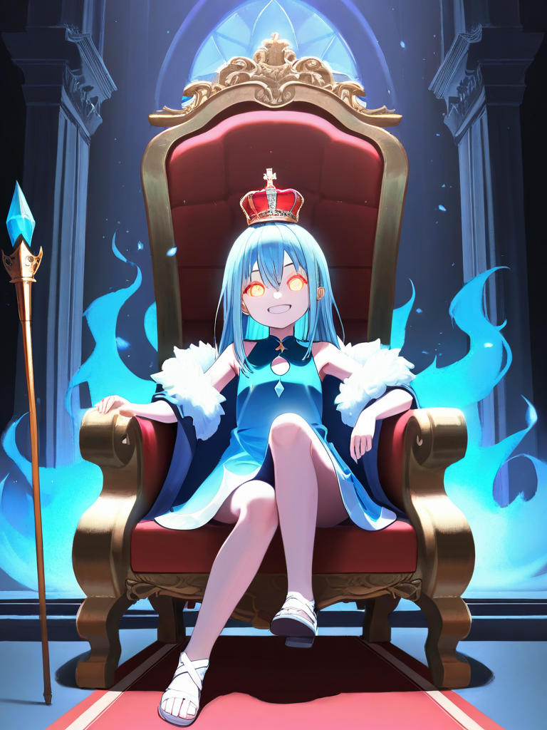 ririmuru, throne, winning, victory, [moody-glow-style]