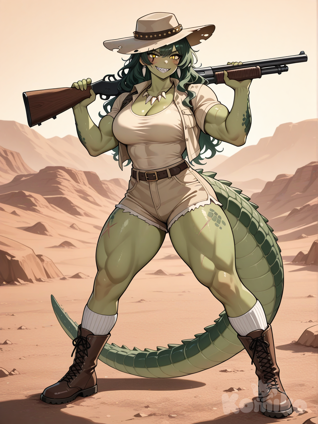 Alligator girl