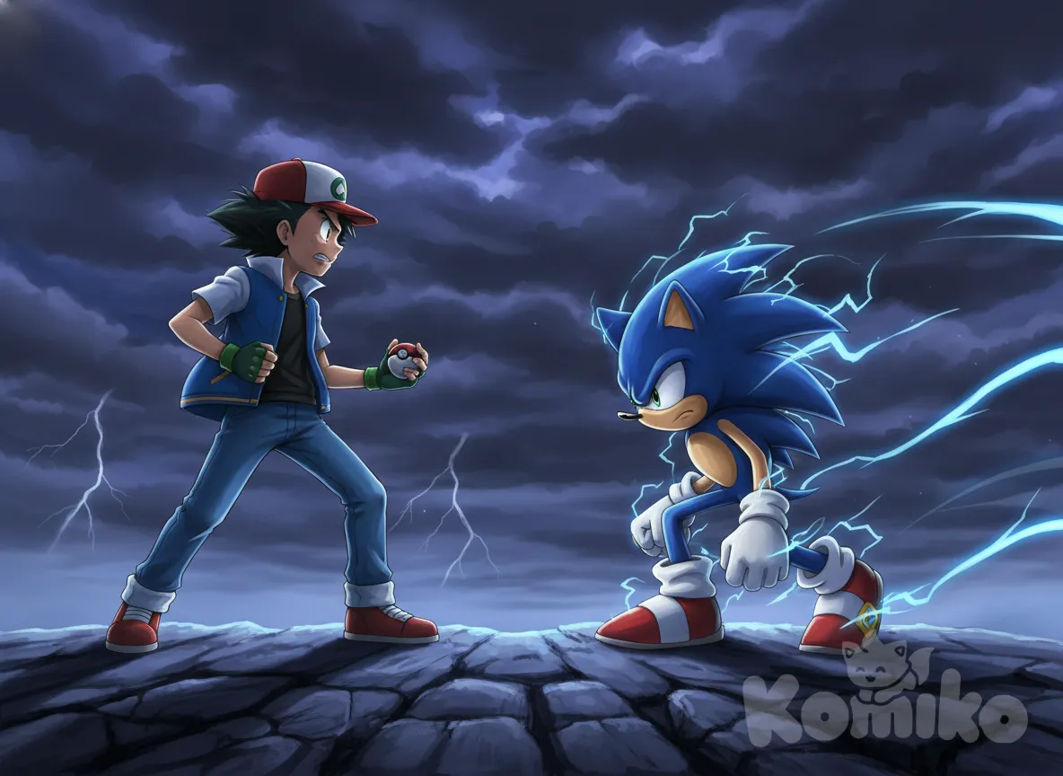 š„Ash Ketchum VS Sonic The Hedgehotš„