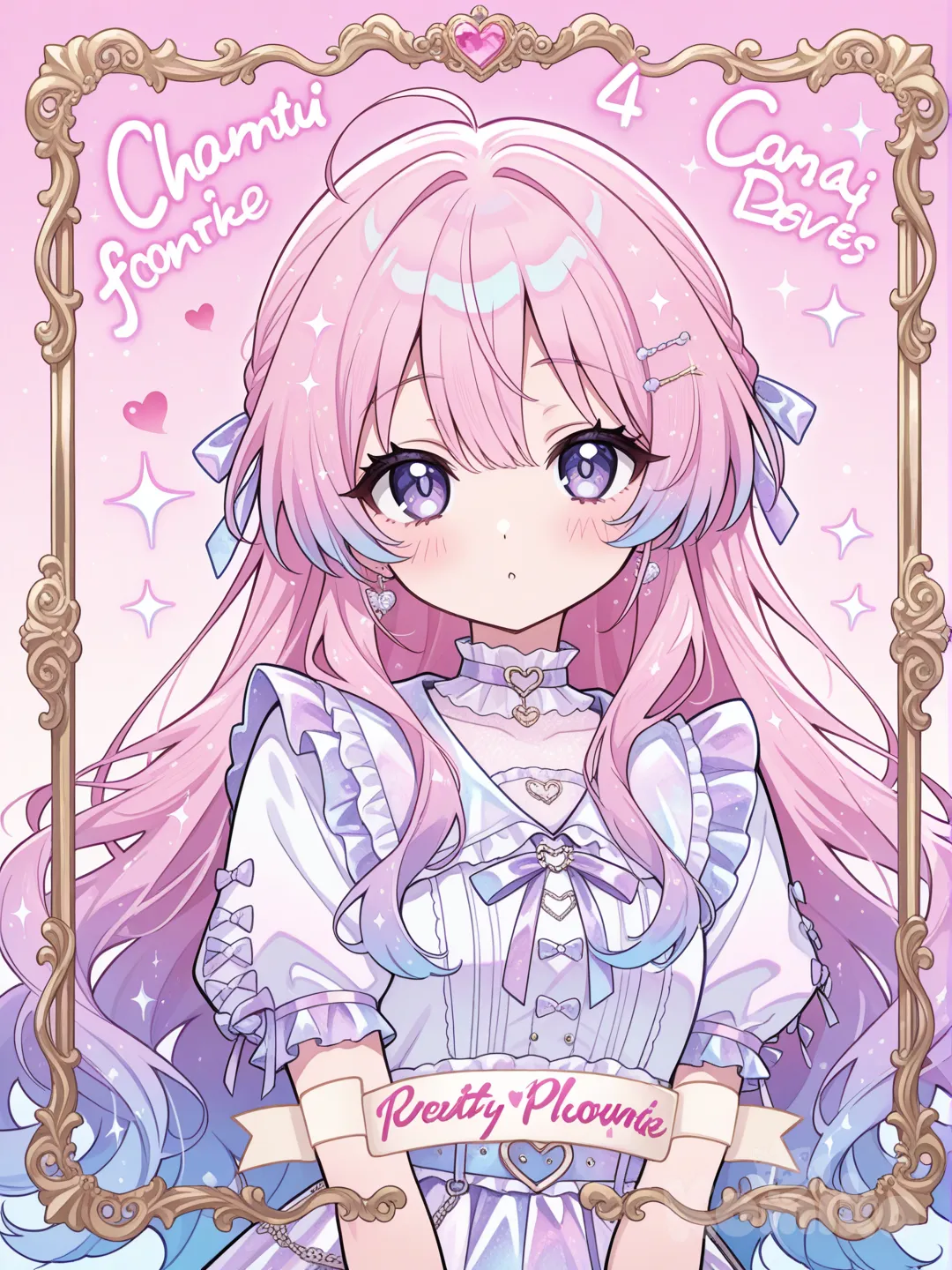 A anime album song cover. Title "5 hour fanclub", pretty design.