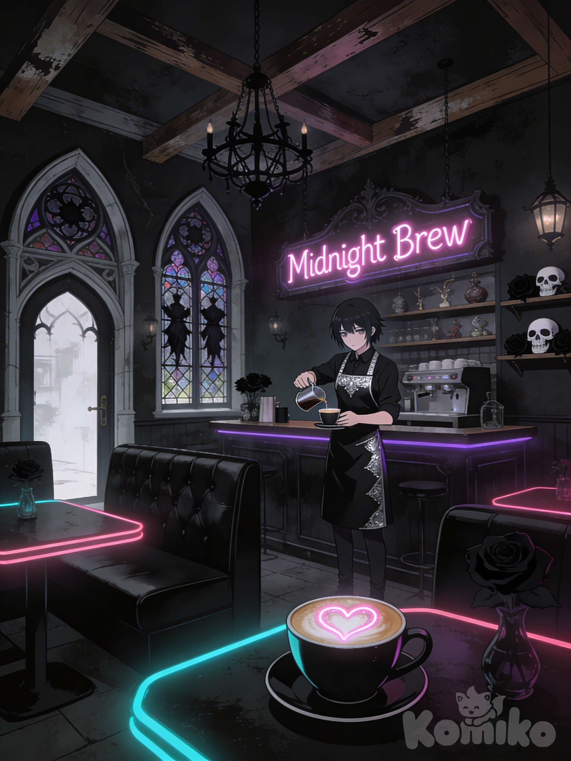 Goth coffee shop