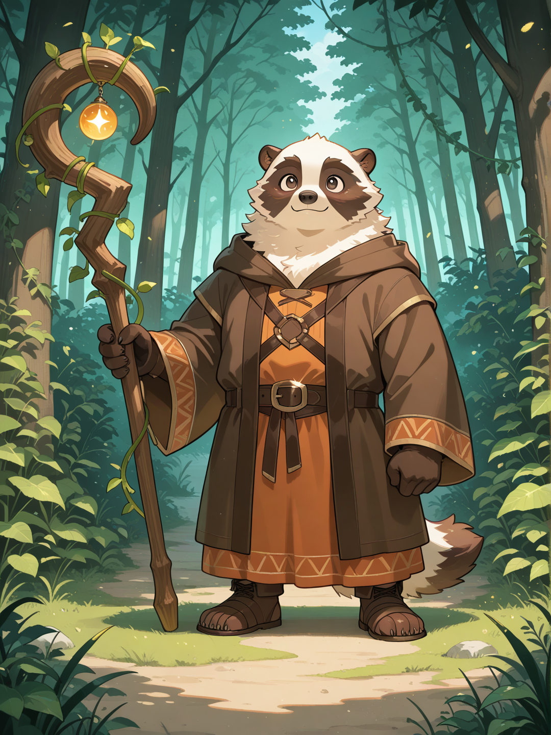 Giant badger, cute, Druid