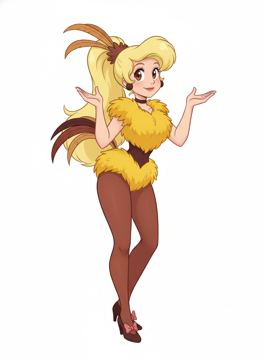 1girl, hen, single character, full body, looking at viewer, anime style, simple background, white background