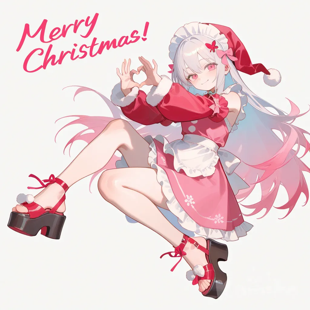 [soft-shading-style], heart hands, @alice-6KbJ, merry christmas, santa costume