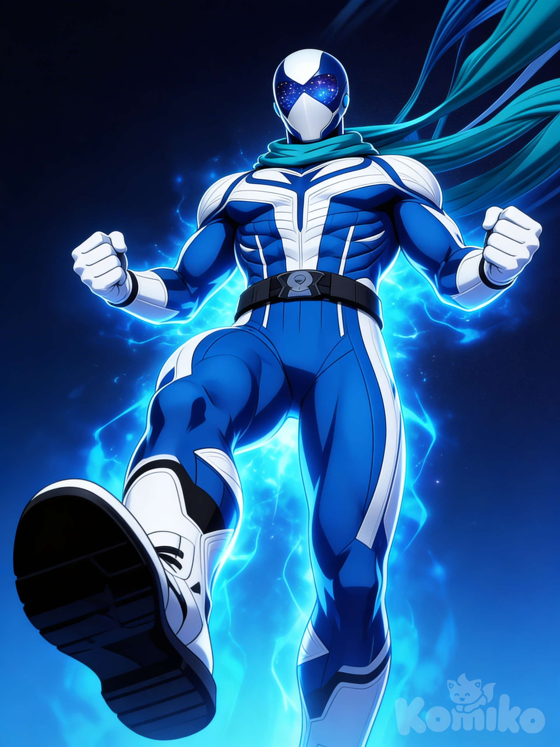 Blue Superhero