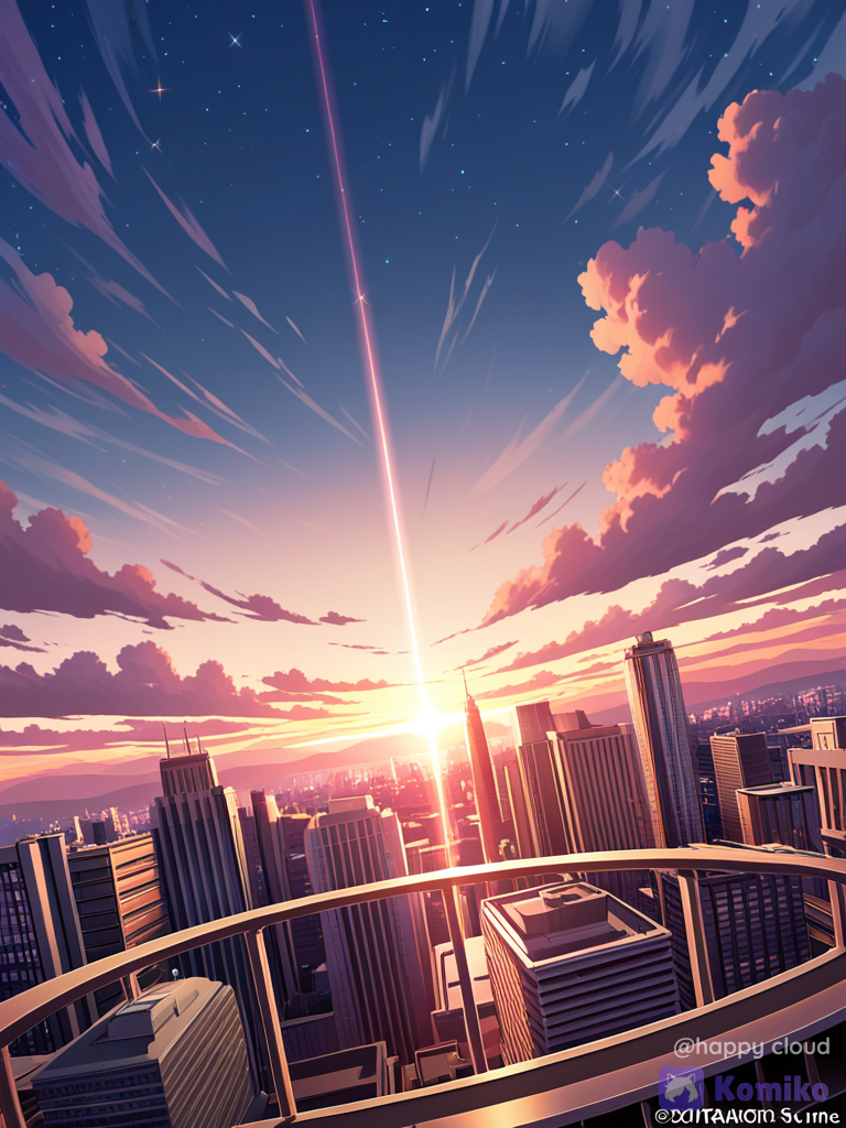 [bold-anime-screencap-style], Today is amazing morning here in New York ￼, twilight, sparkle, sunset sky, sky