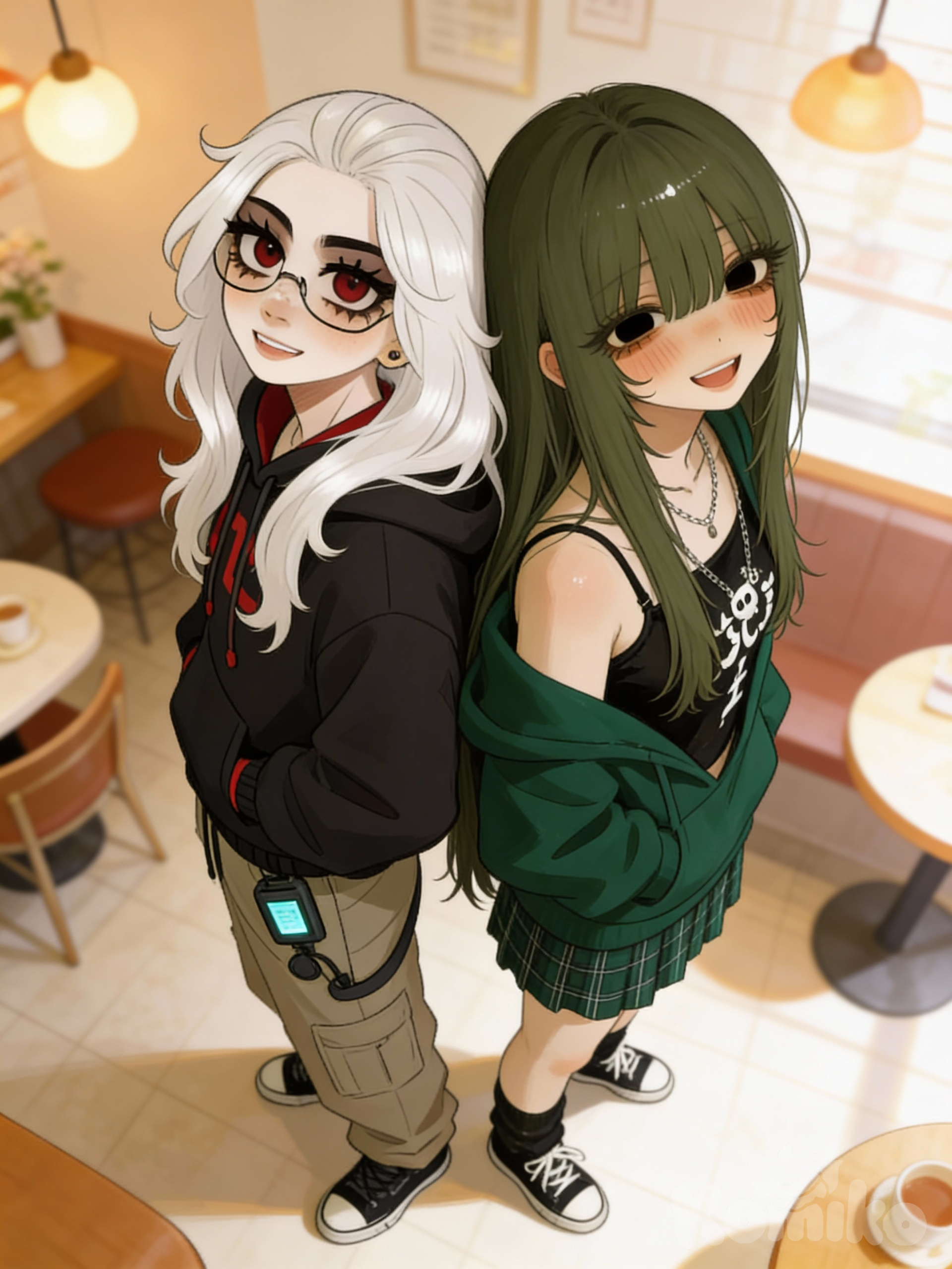 Mallory and Miyu at a Cafe!