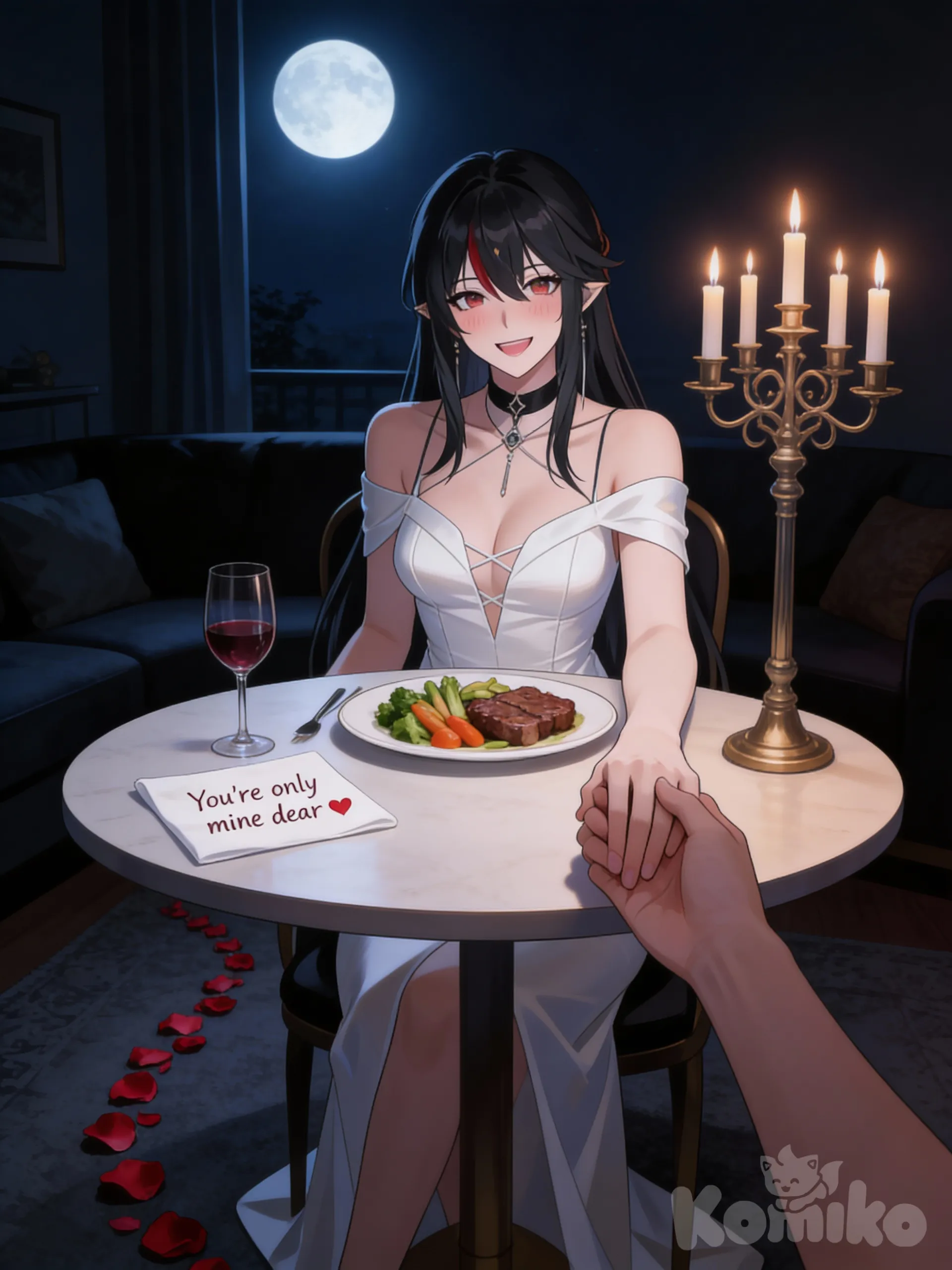 Nella : Grateful to you for the dinner you have prepared.