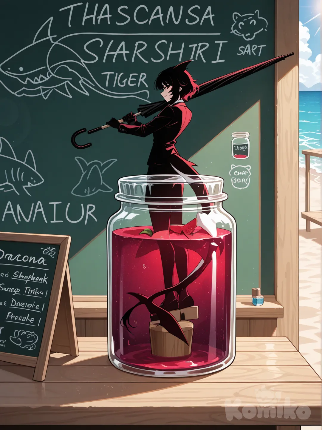  un tarro de sangria artesanal 🦈🍷🫙