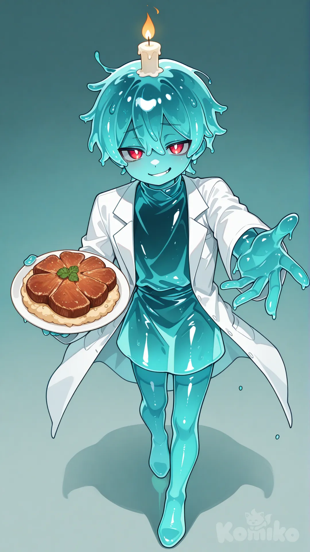 Slime medic offers you something to eat