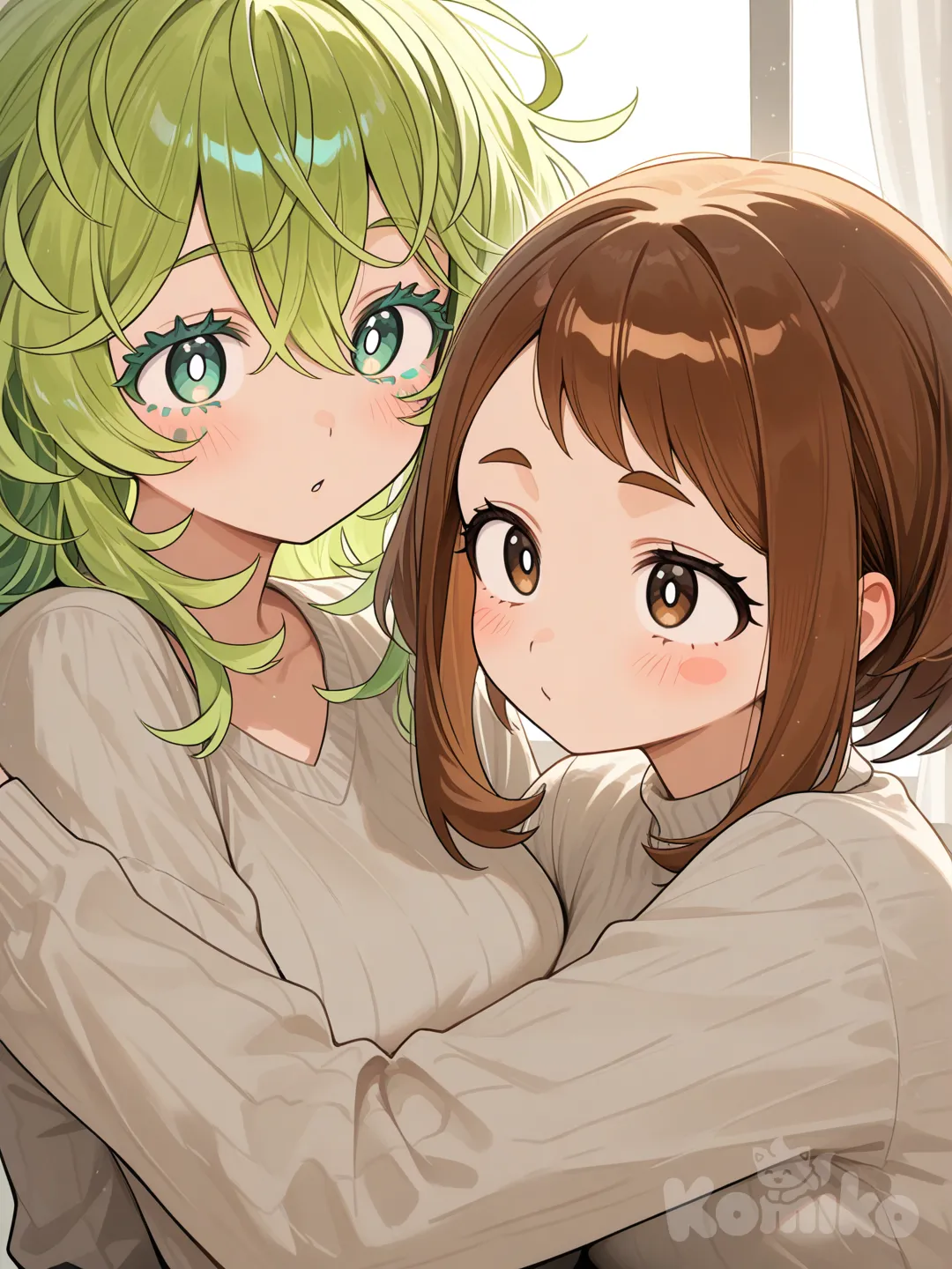 toru hagakure and ochaco uraraka