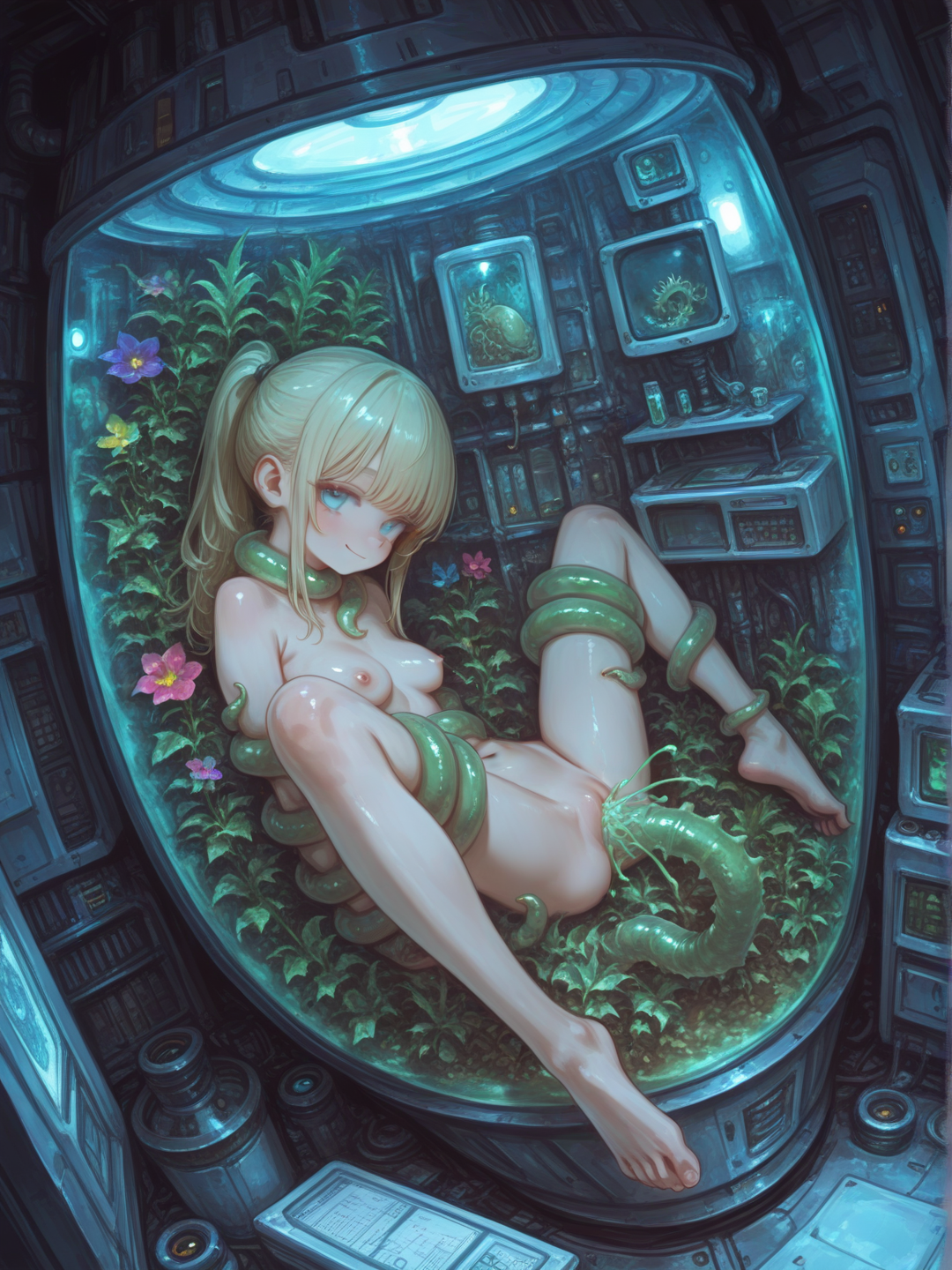 Paige in the Garden - Just a Sample