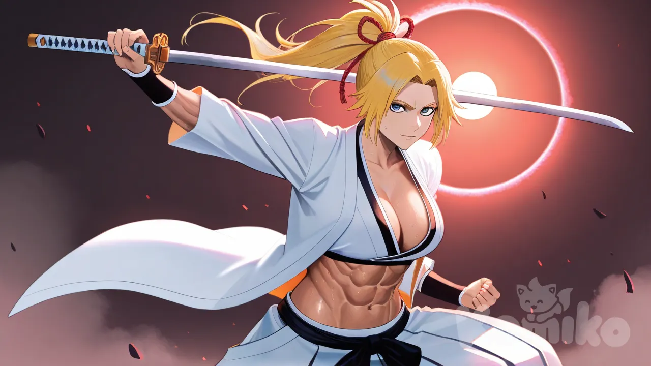 bleach: sennen kessen-hen, abs, muscular female