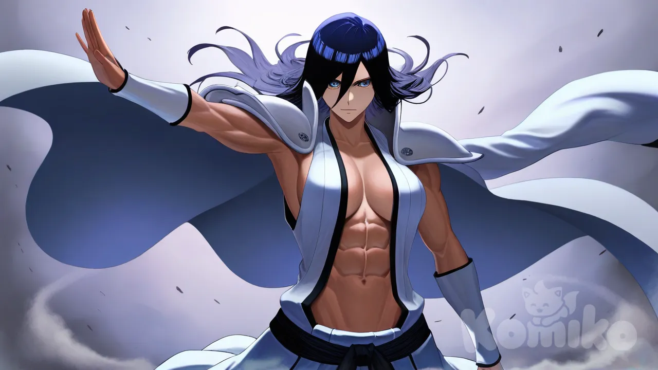 bleach: sennen kessen-hen, abs, muscular female, Bleach style, bankai