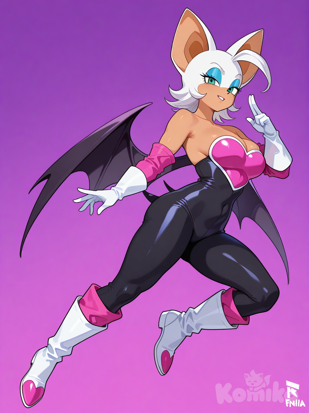chi-chi (dragon ball), fredna (fnia), rouge the bat, fusion