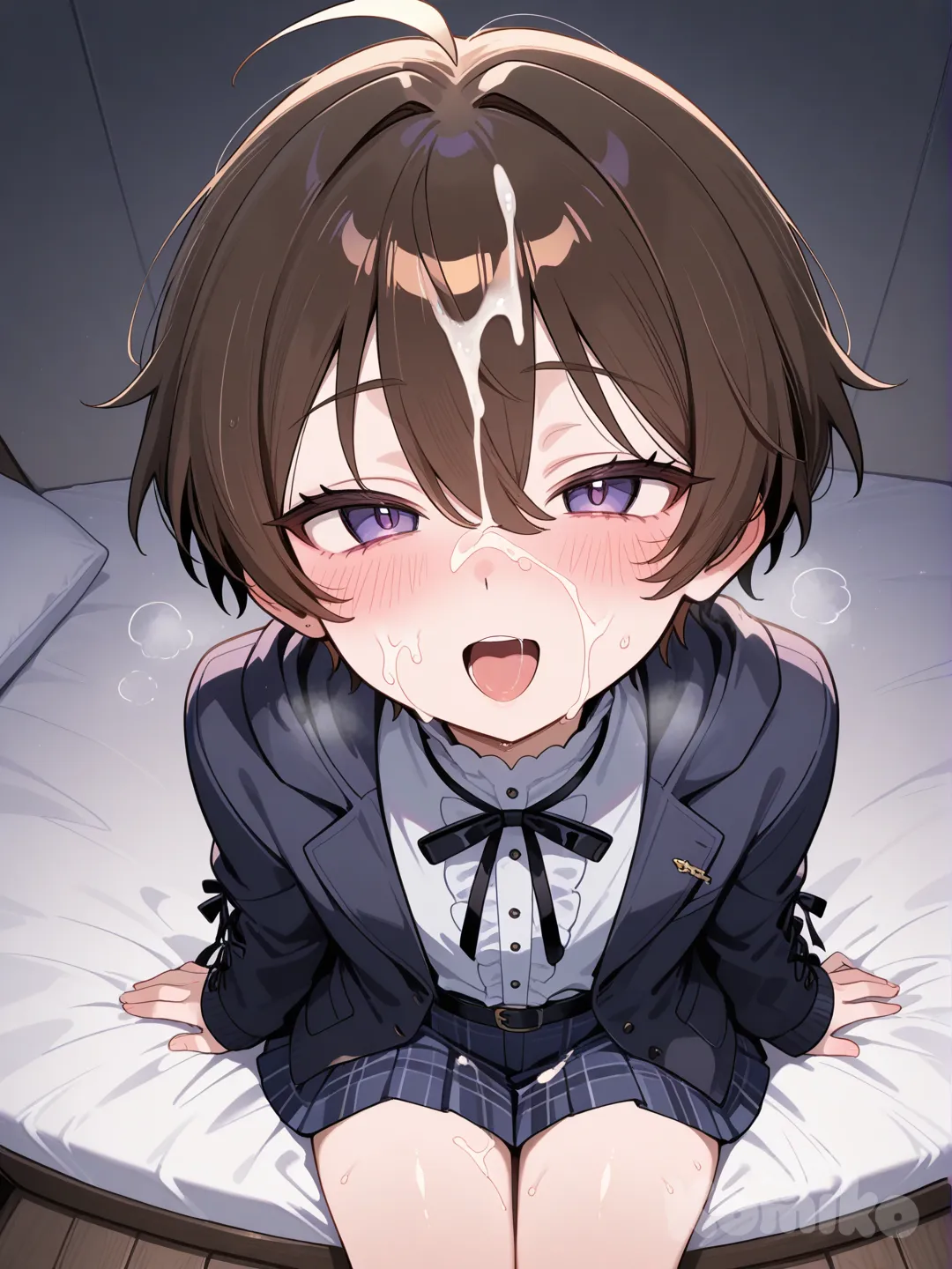 cum on face, 2 boy siting