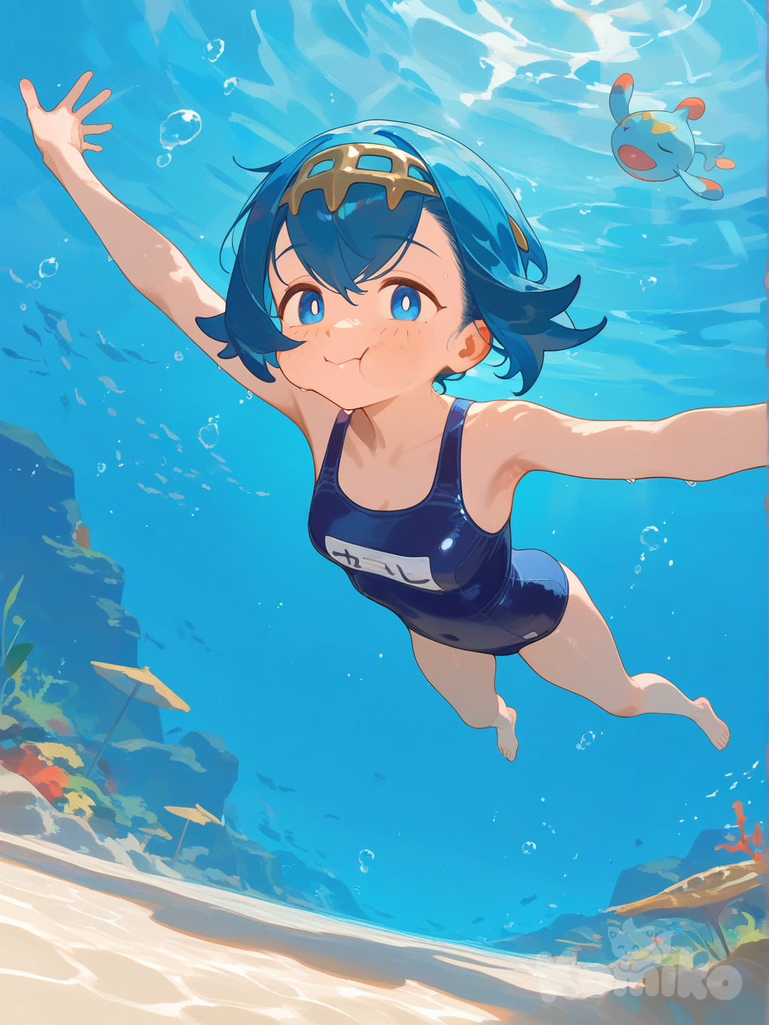 pokegirls in the beach 4