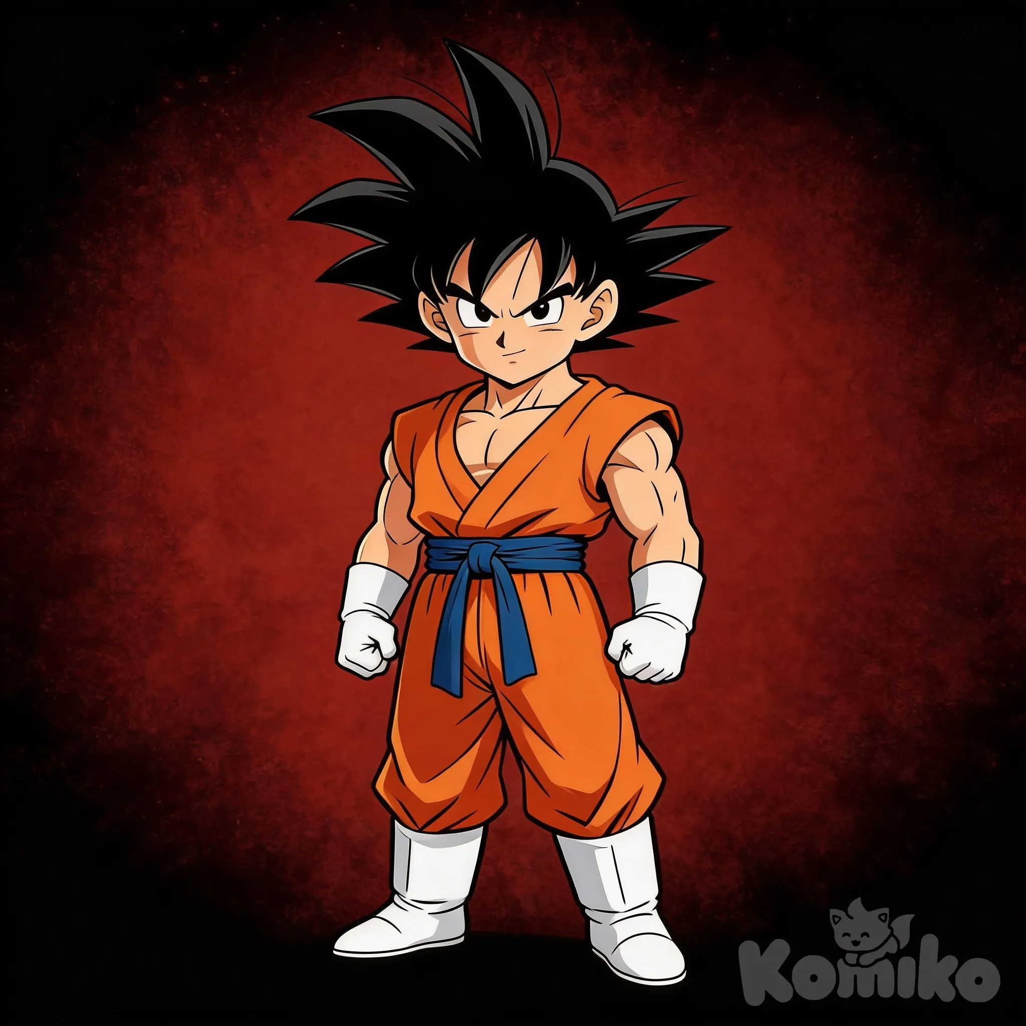 Super Goku, completa el dibujo sin añadir ni editar nada solamente lo que falta