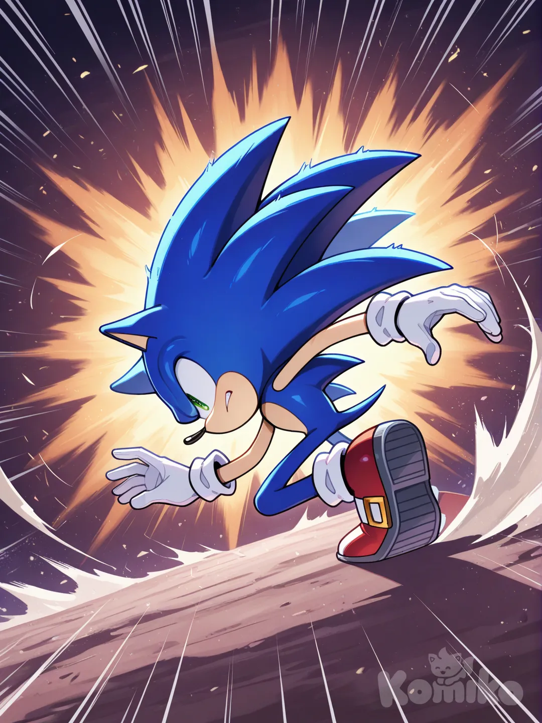 Sonic corriendo