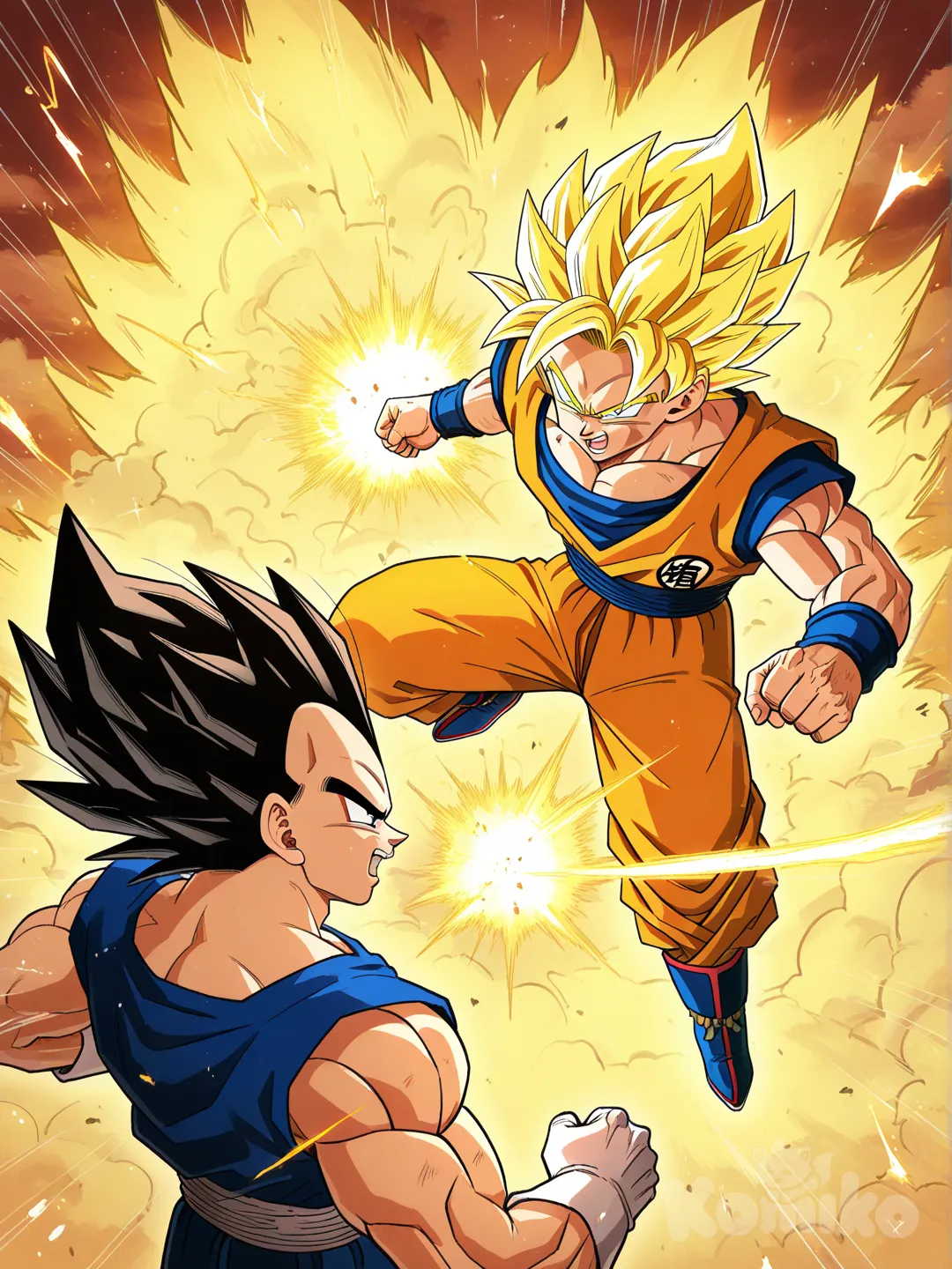 Dragon Ball Z Goku vs Vegeta