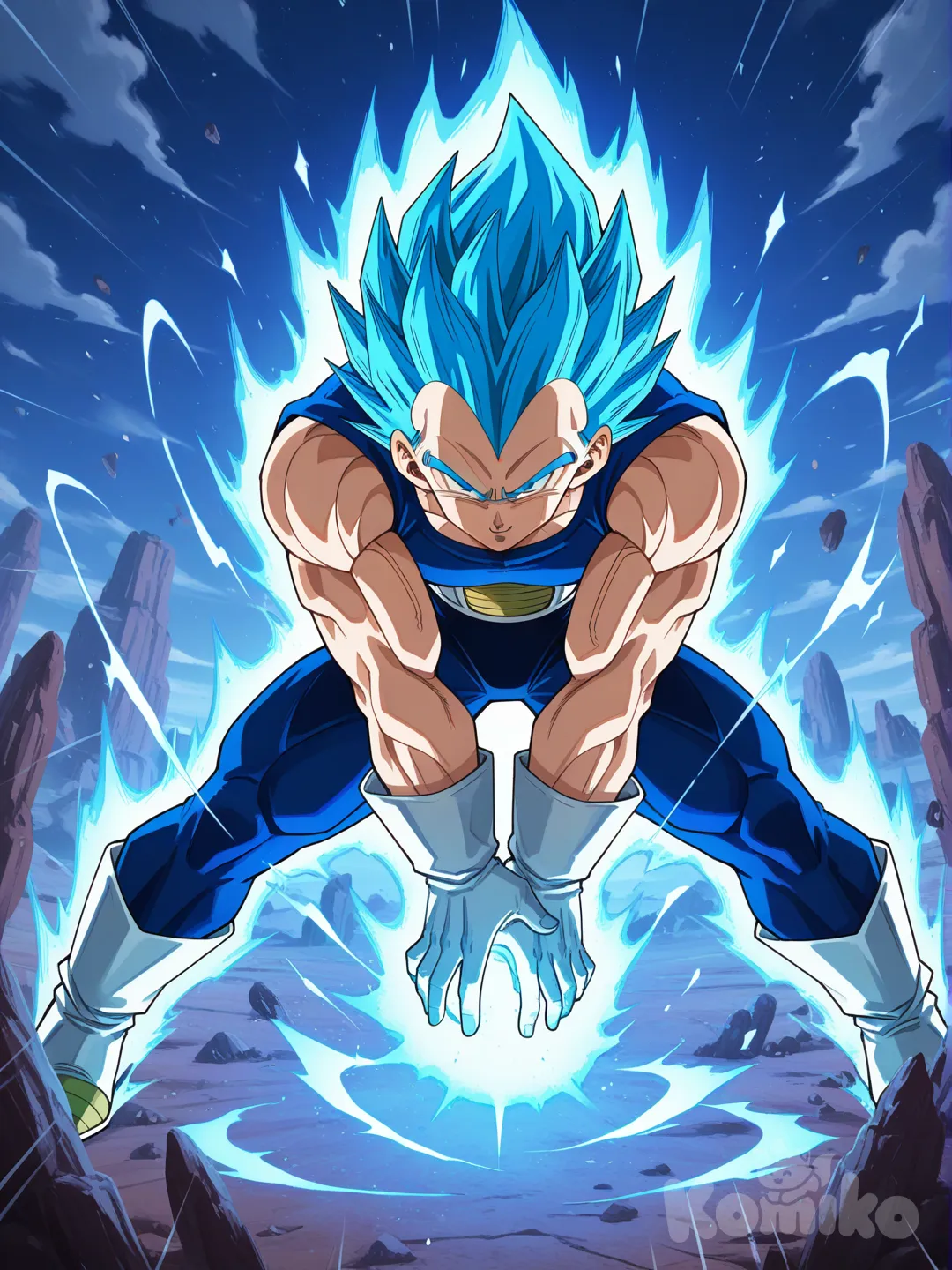 Dragon Ball Super 🐉💥✨ Vegeta, Super Saiyan Blue