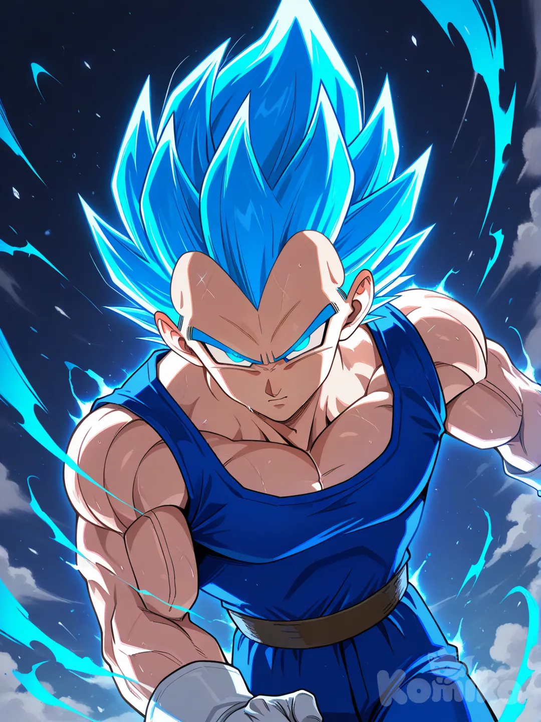 Dragon Ball Super ✨⚡💥 Vegeta, super Saiyan Blue