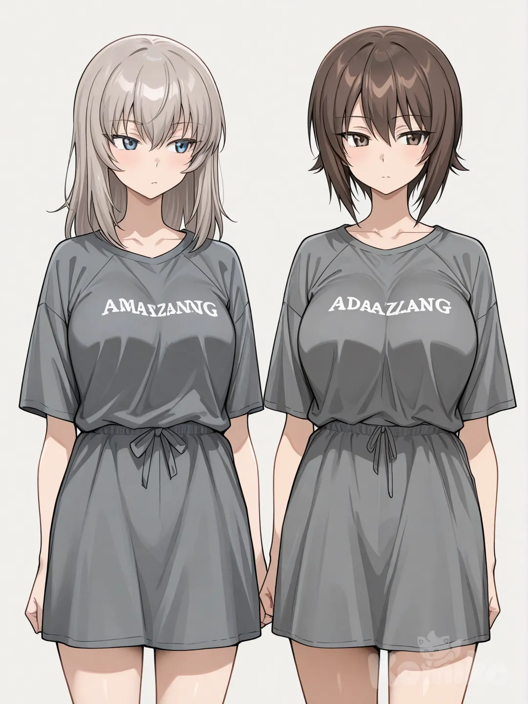 Erika Itsumi and Nishizumi Maho