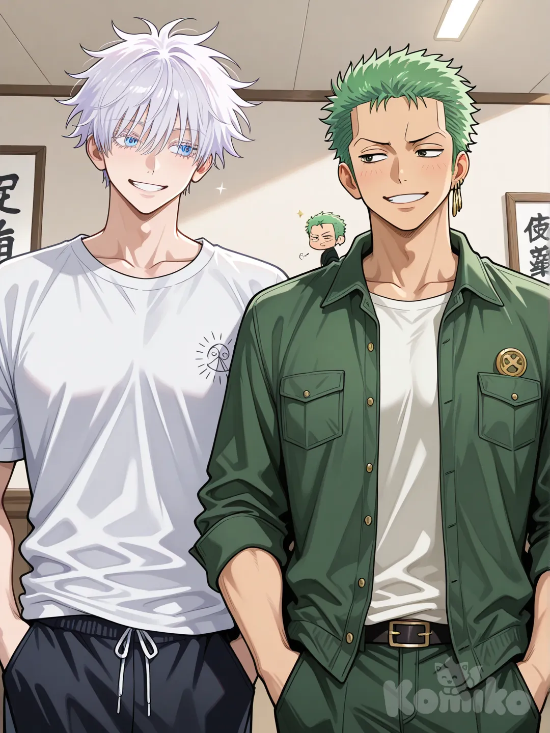 @Gojou_Satoru conhecedor o , @Roronoa_Zoro