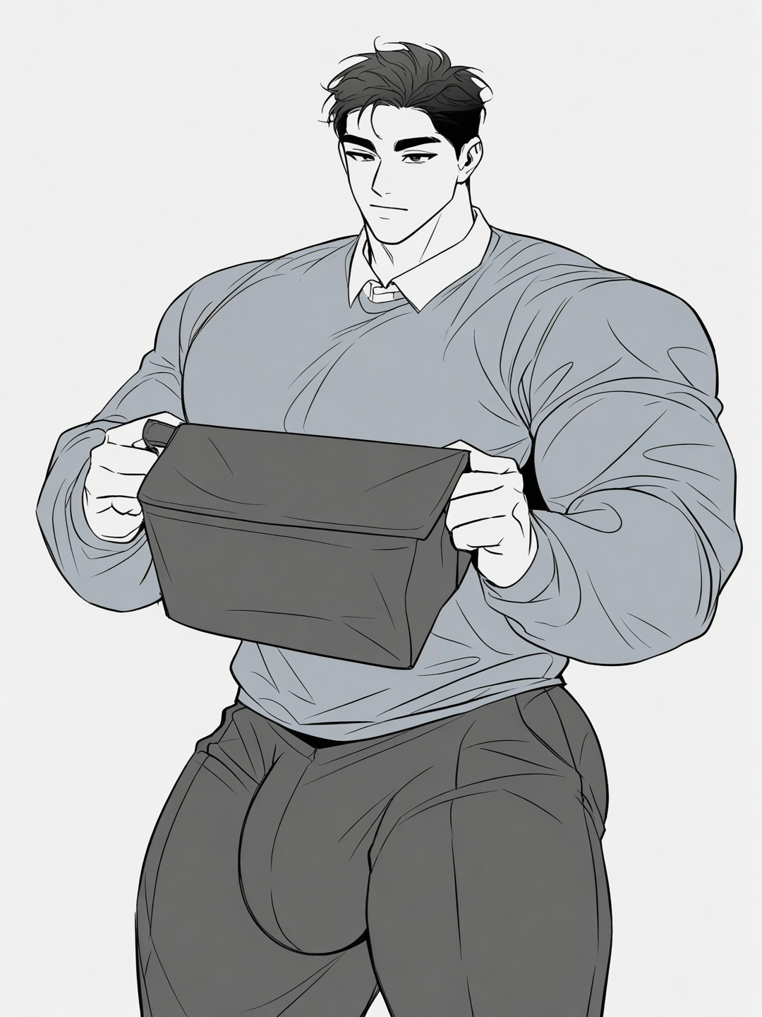 (18+)  college bara friend helps you move into your dorm, but he’s hard and his nutsack is massive and heavy