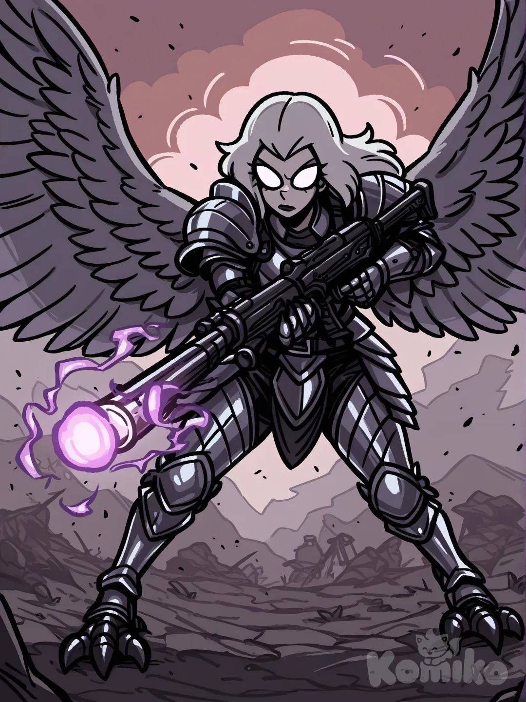 Eda clawthorne harpy armor battle rifle psionics, [helltalker-style]