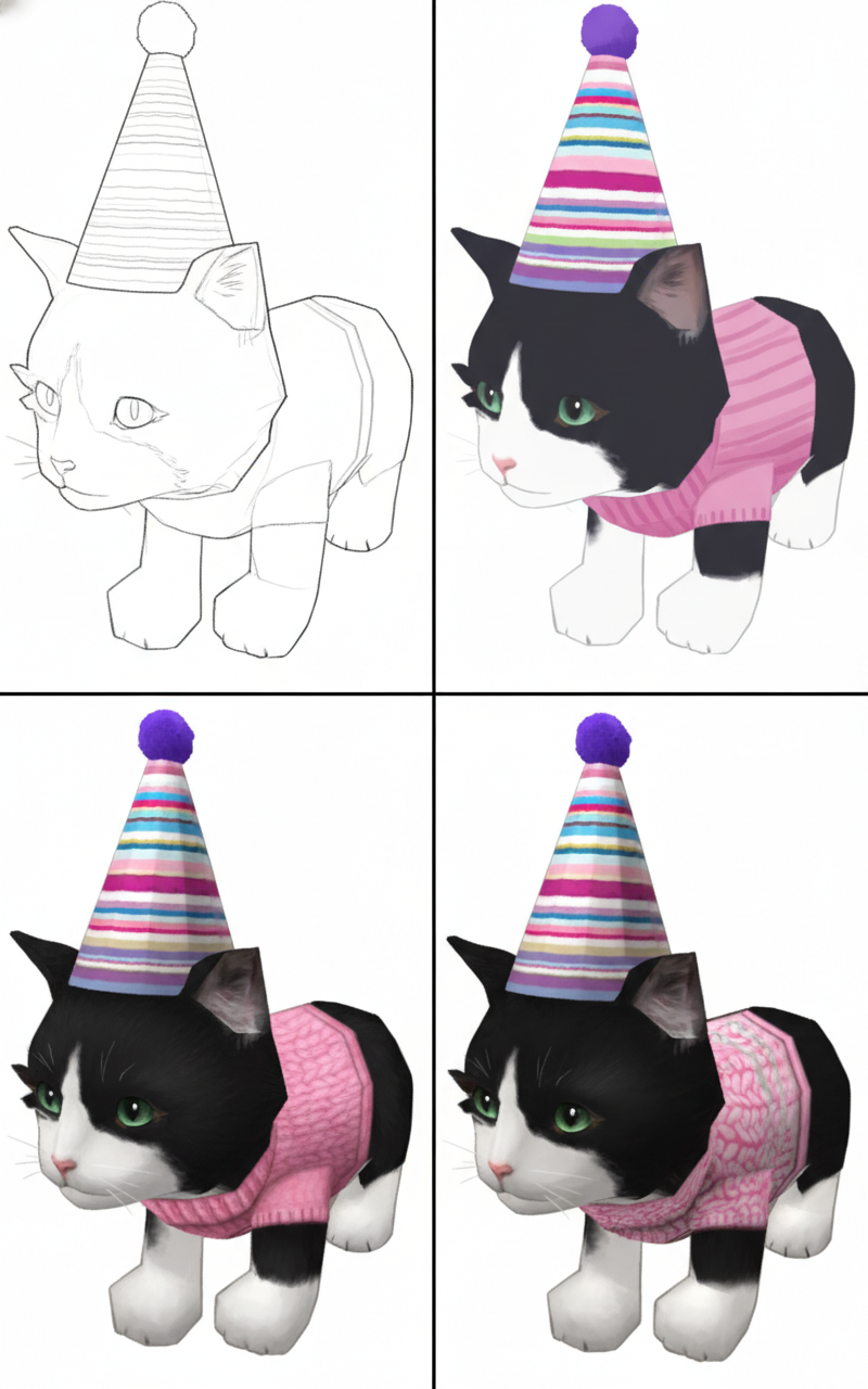 How to draw a kitten *bad example*
