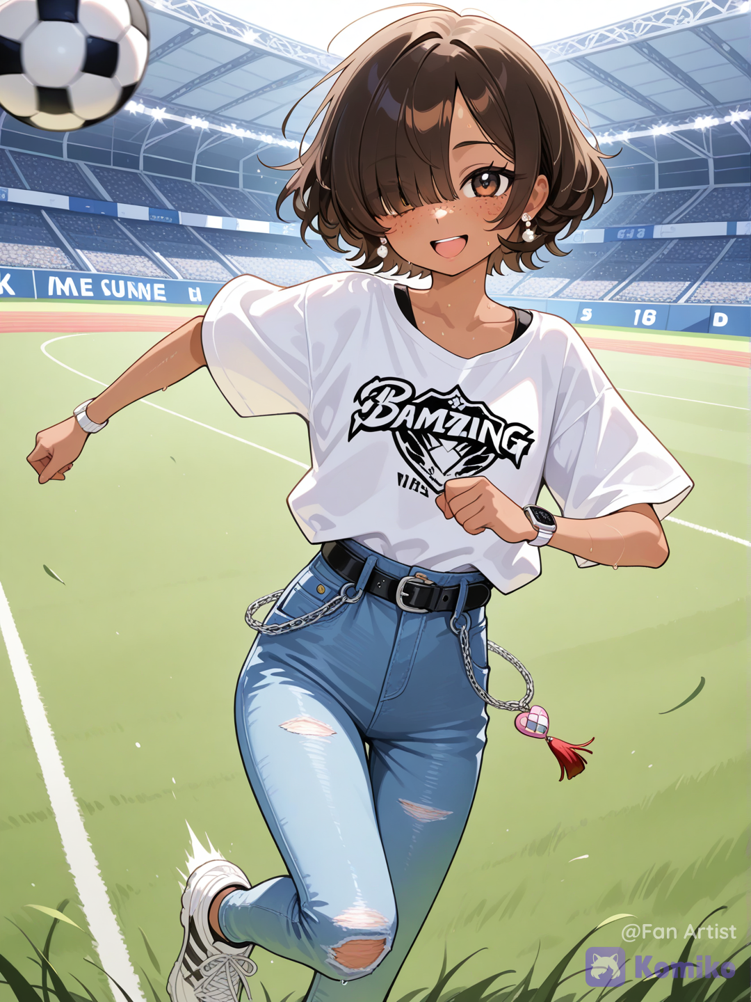 Nico playing soccer!