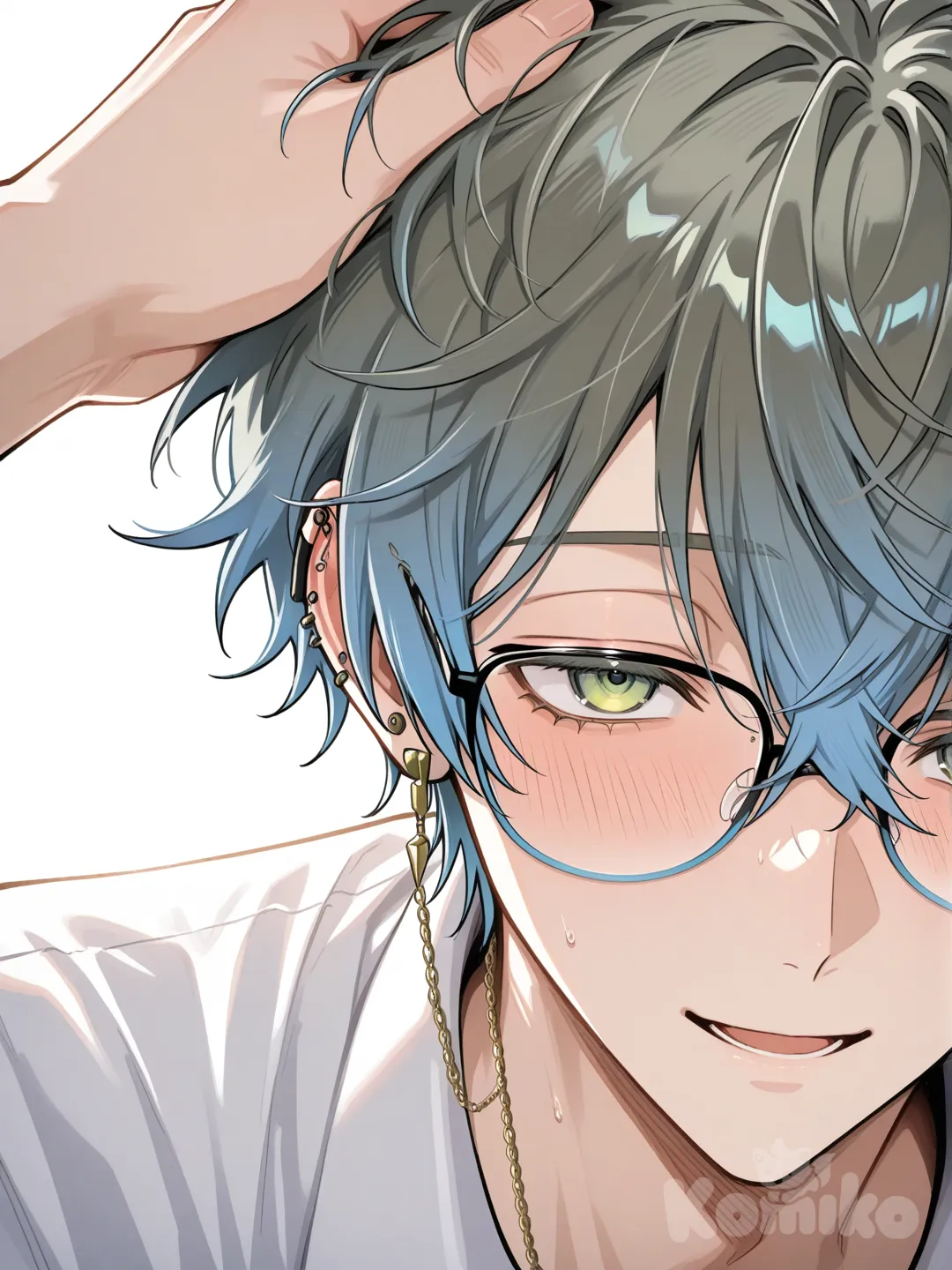 Head pats are making Ike EXCITED...