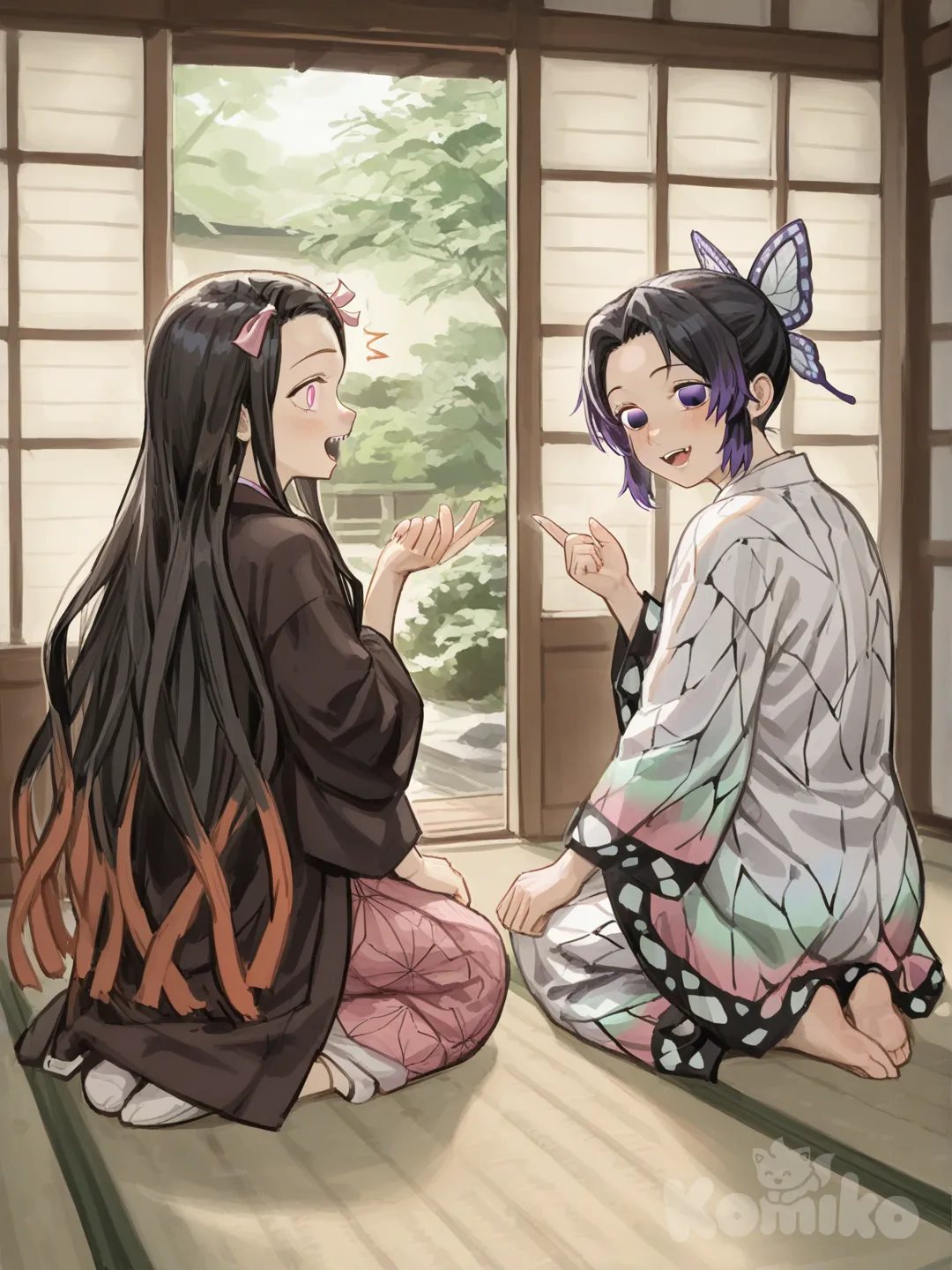 Nezuko y shinobu