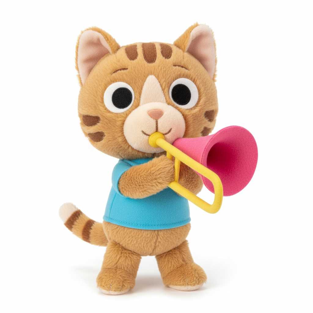 Kchungtw cat's trombone plush